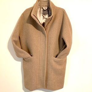 J. Crew Italian Wool Stadium Cloth Cocoon Coat